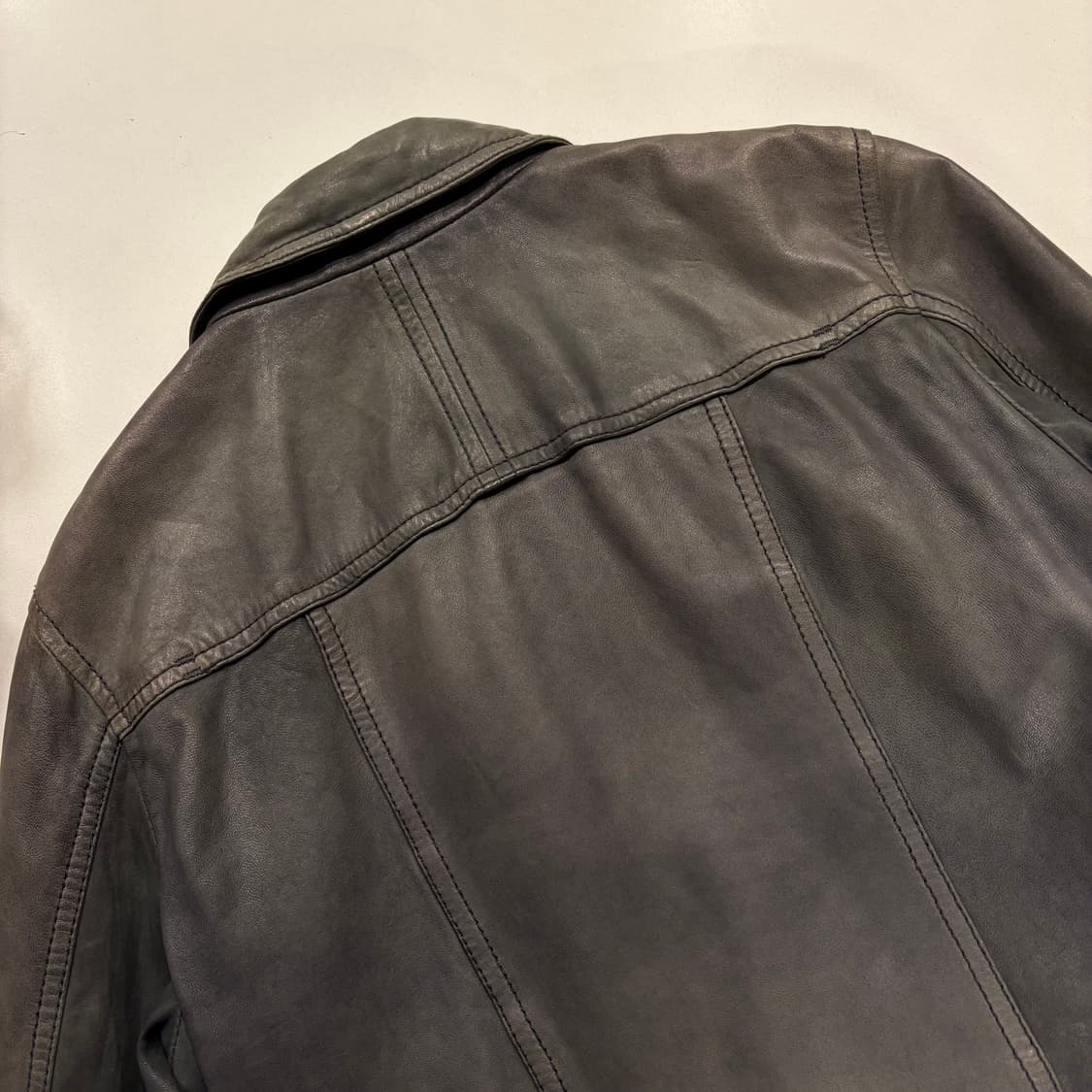 [42] 돌체앤가바나 D&G 빈티지 워싱 레더 자켓 B882 상품이미지9