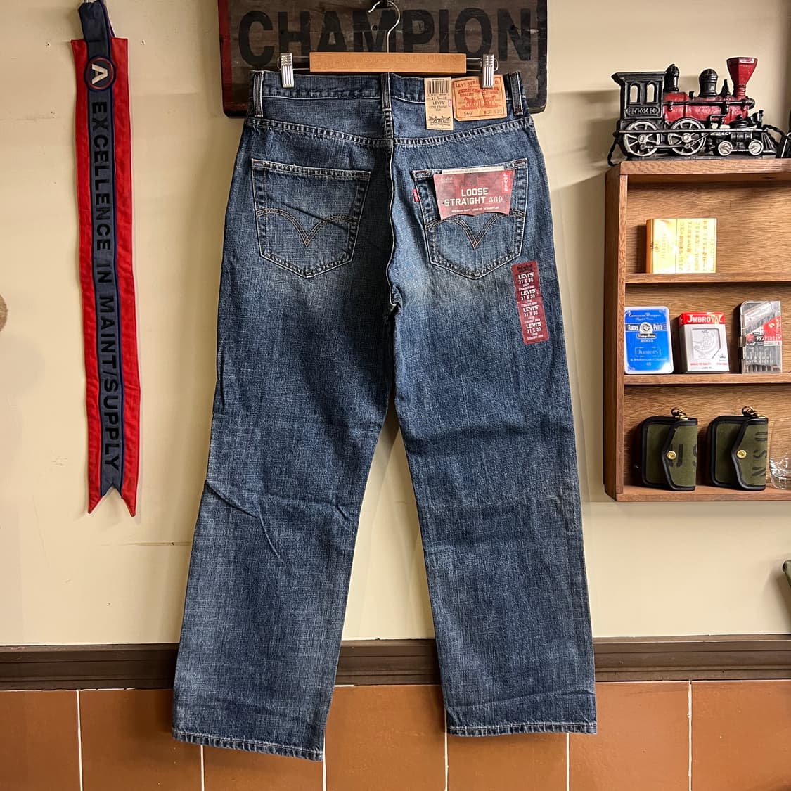 00's 리바이스 569 데님 31x30 Size (32인치) 데드스탁 상품이미지5