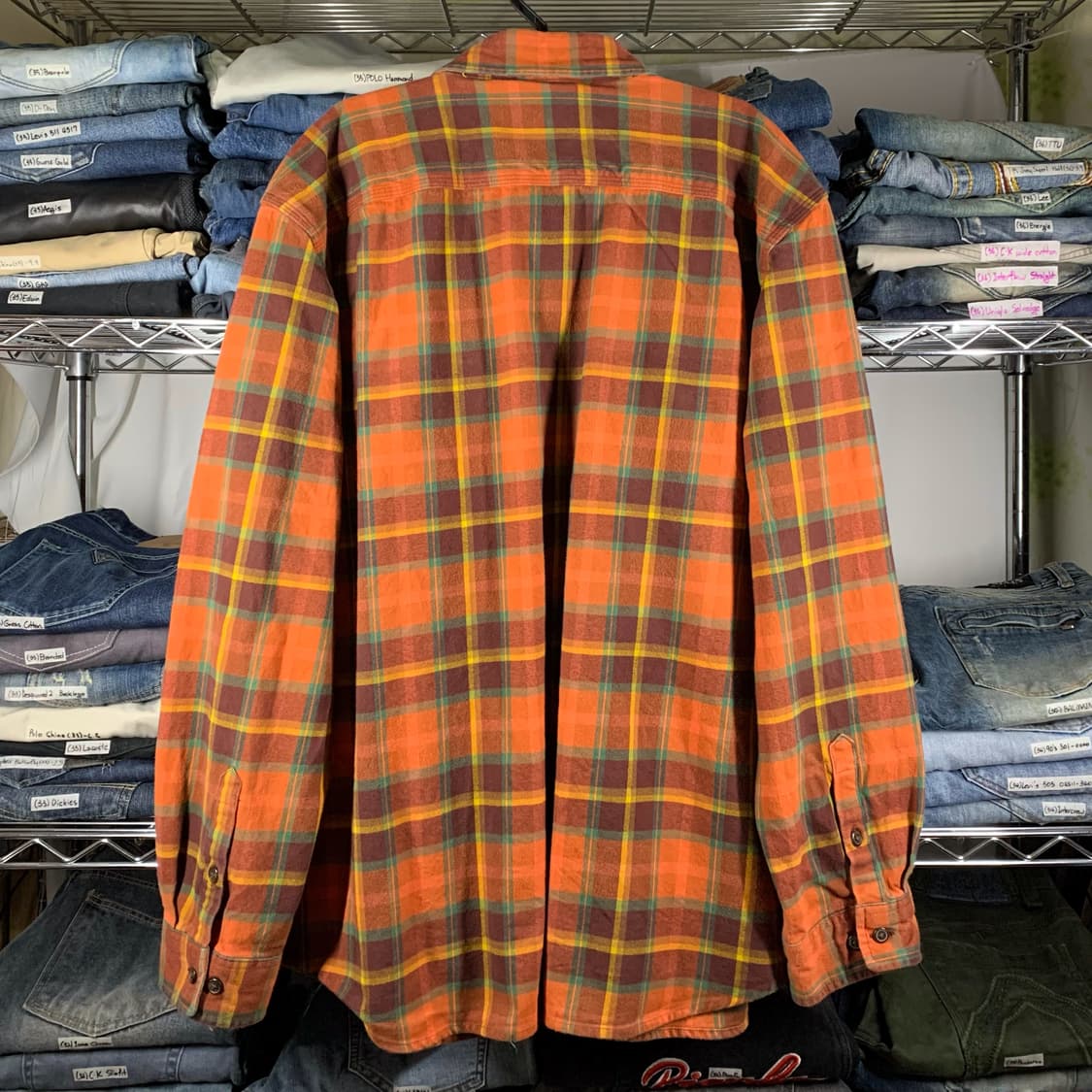 [XL] 칼하트 루즈핏 헤비코튼 타탄체크 워크셔츠 상품이미지3