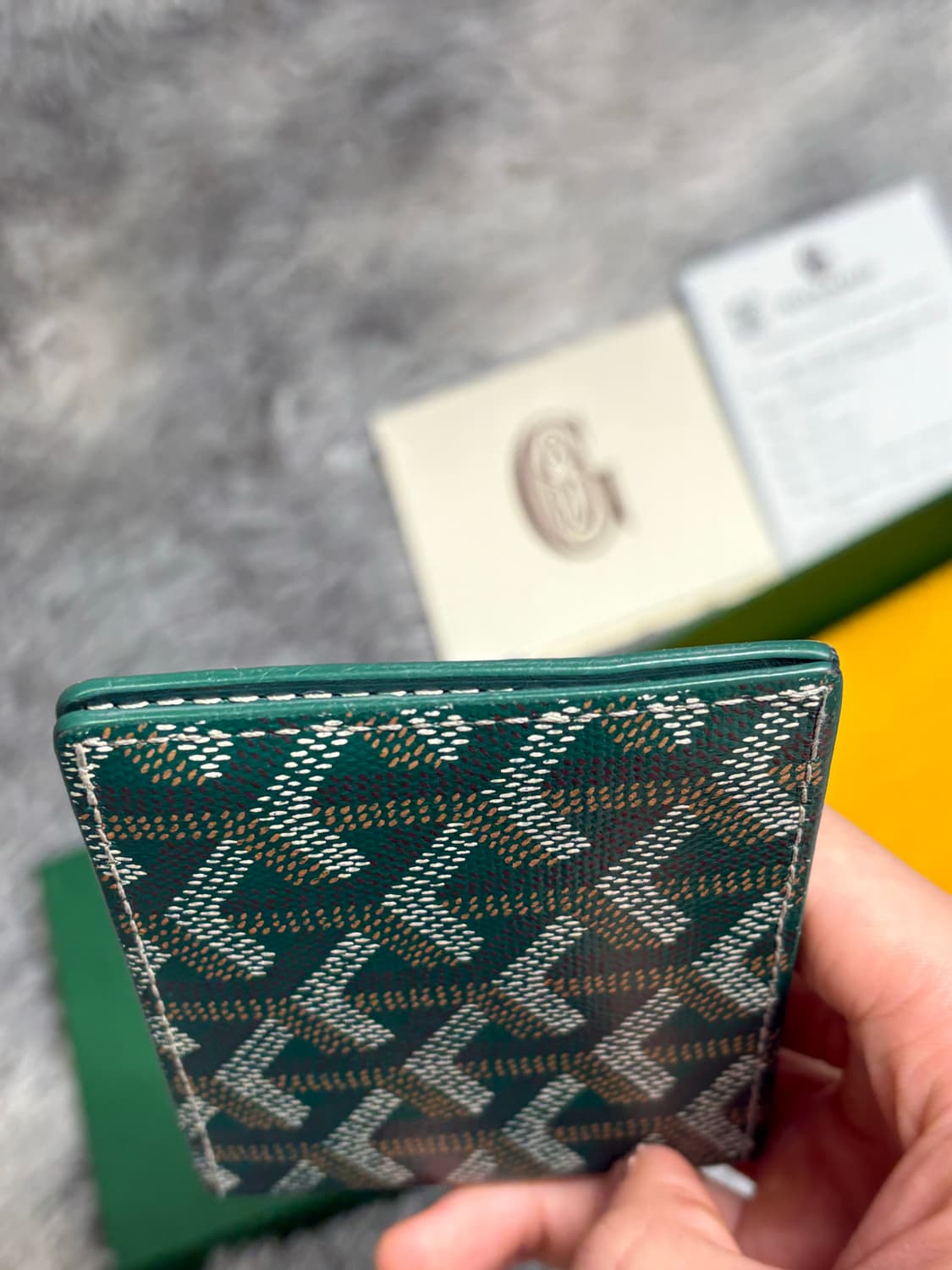 고야드 인서트 카드지갑 그린 상품이미지6