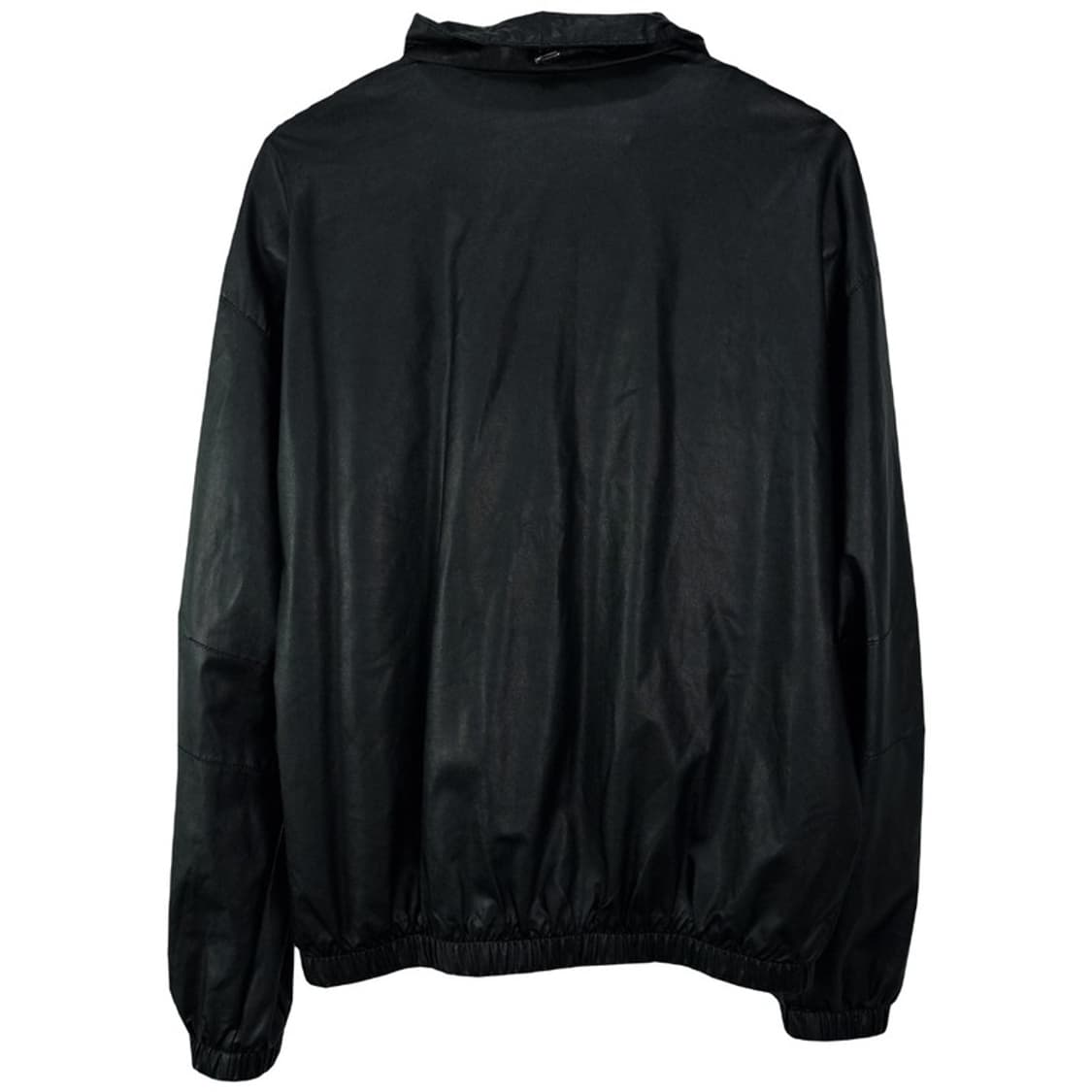 [도프제이슨] 오버핏 비건 레더 블루종 집업 자켓 블랙 M19730 상품이미지3