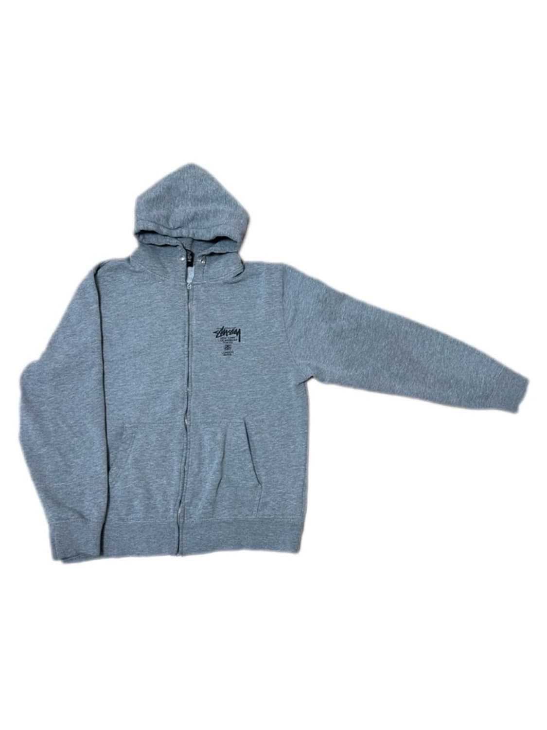 스투시 월드투어 그레이 후드집업 상품이미지3