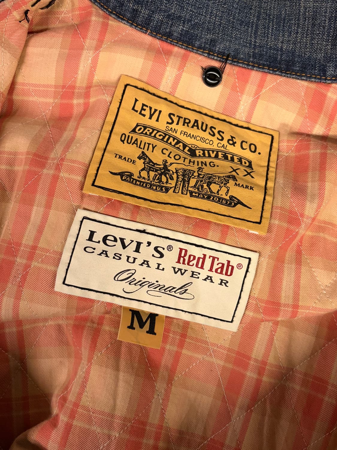 (정품/M) 리바이스 레드탭 데님 청자켓 a1 상품이미지4