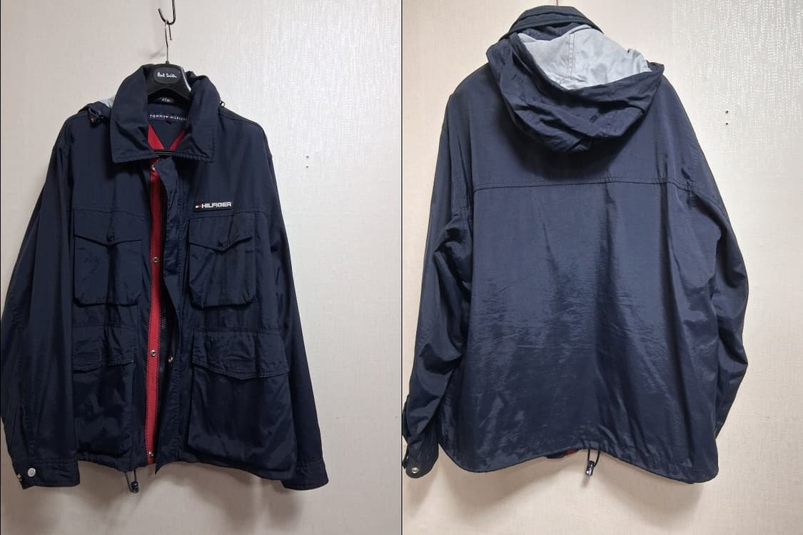 타미힐피거 남성 네이비 점퍼 후드 히든처리 남성 105 110 상품이미지2