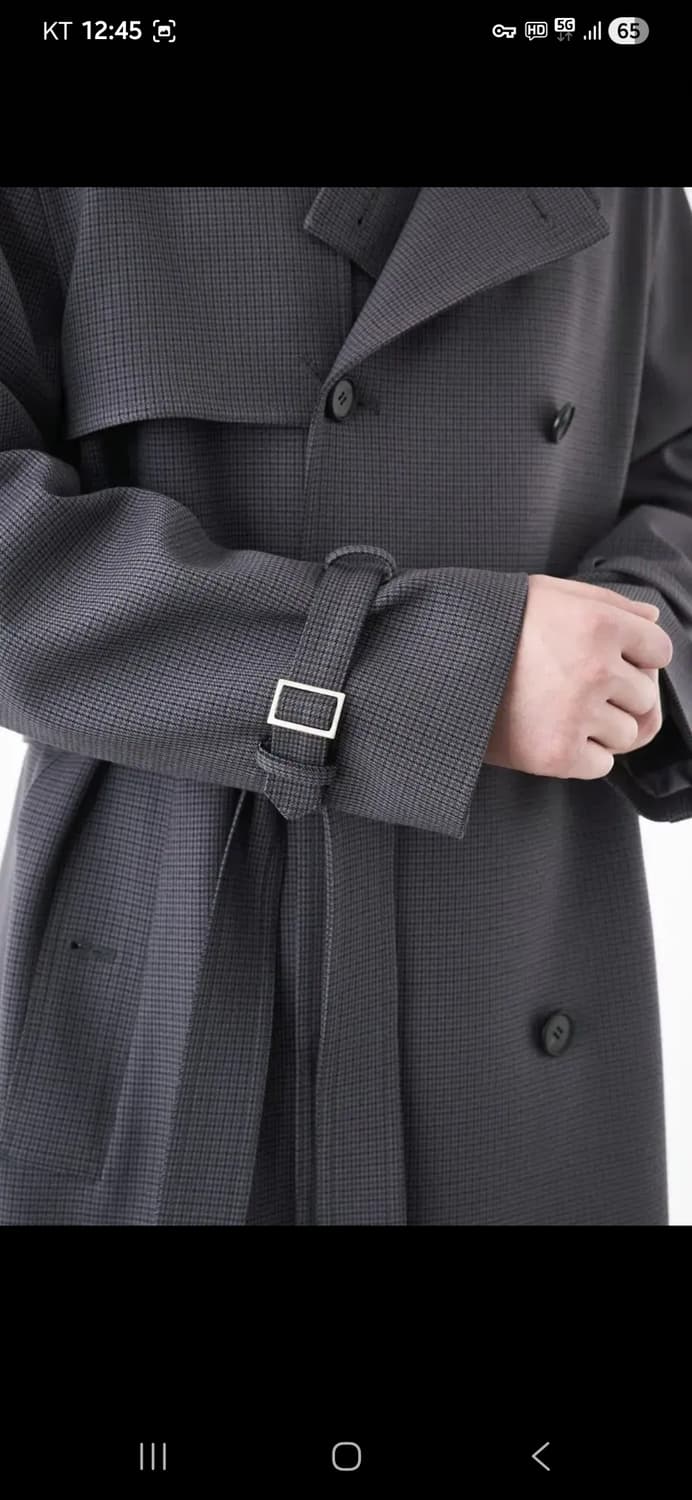 미나브  트렌치코트 L (100사이즈) 그레이색상 상품이미지7