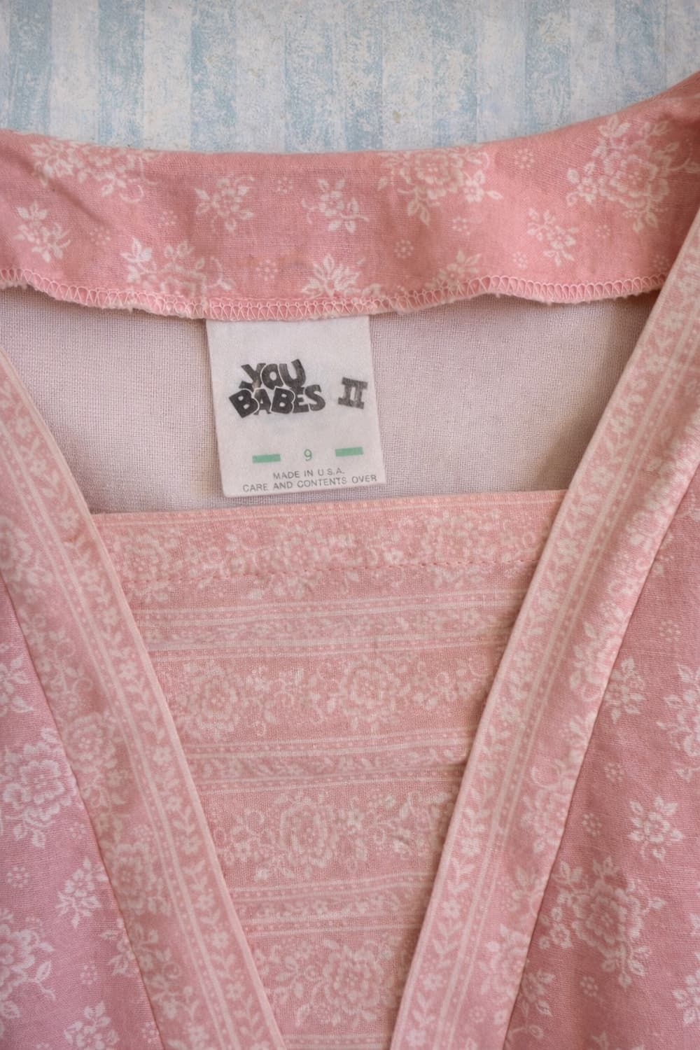 90’s USA vintage pink floral dress 상품이미지5