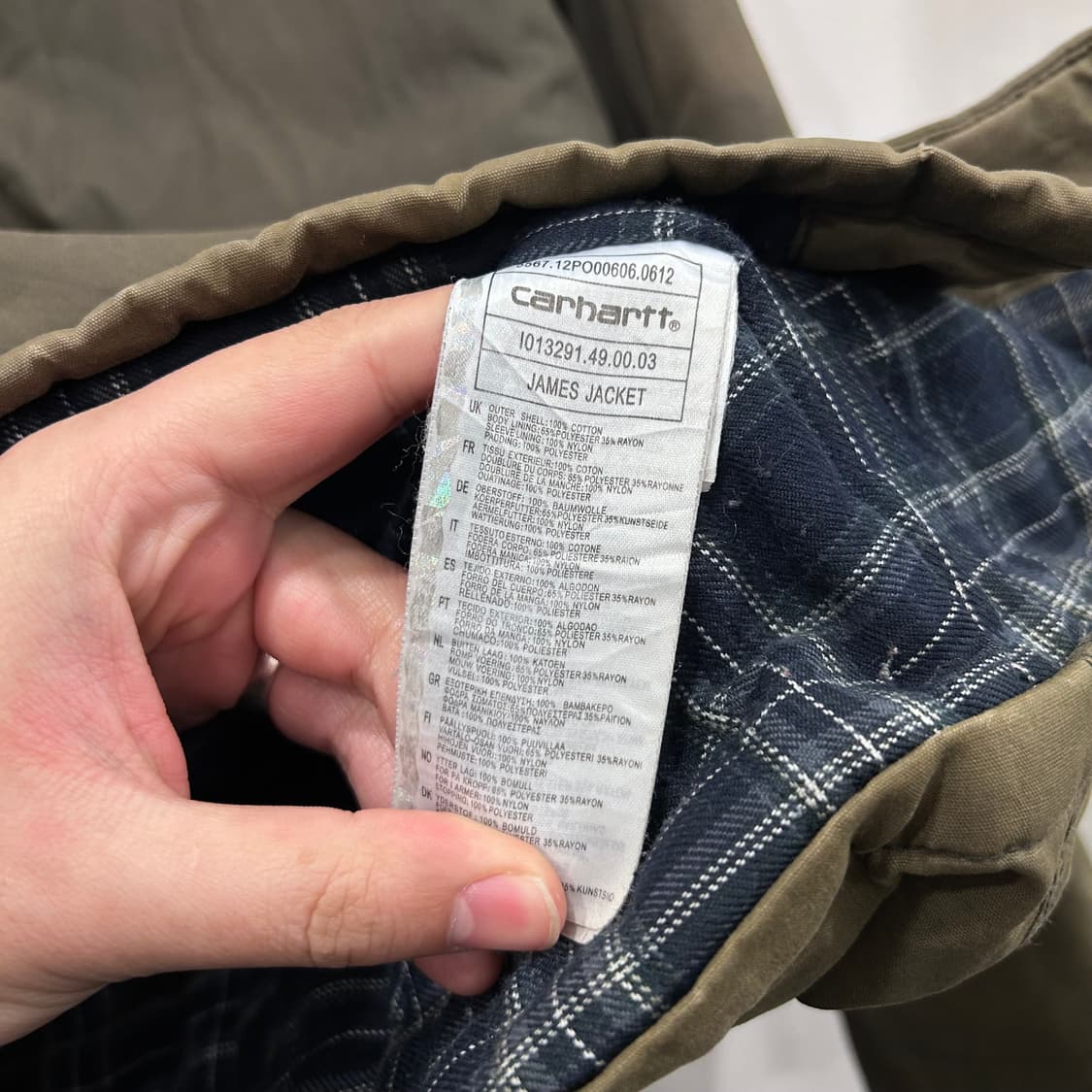 칼하트 왁스코튼 빈티지 제임스 워크자켓 상품이미지5