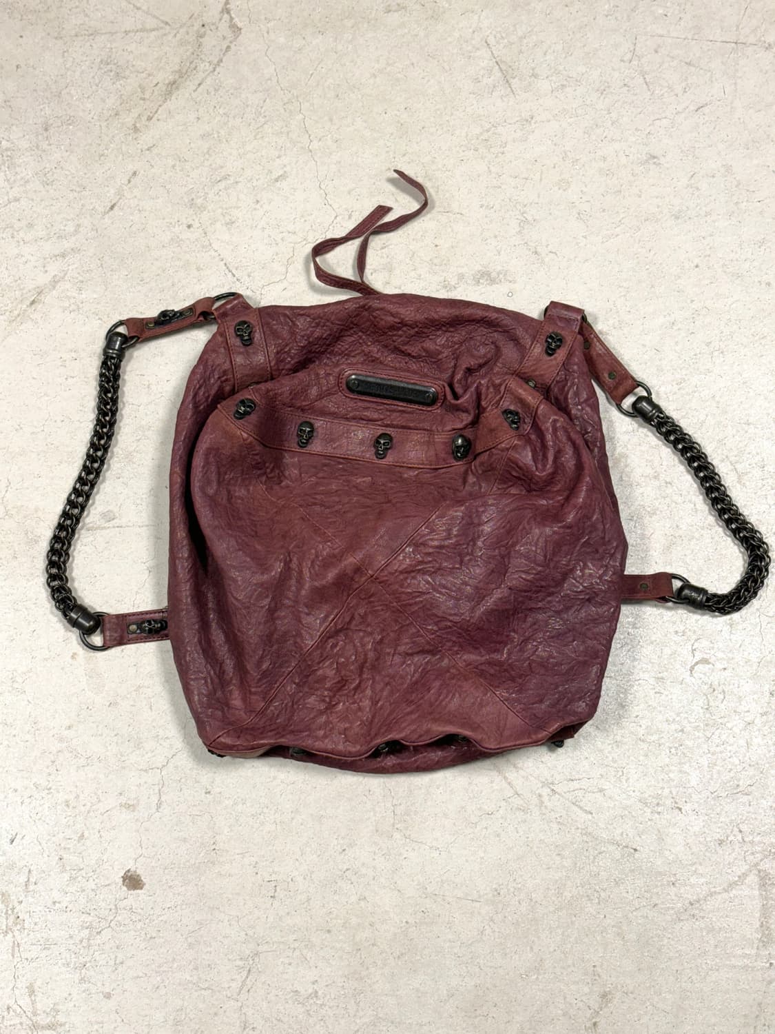 thomas wylde 토마스와일드 버건디 레더 체인백 상품이미지3
