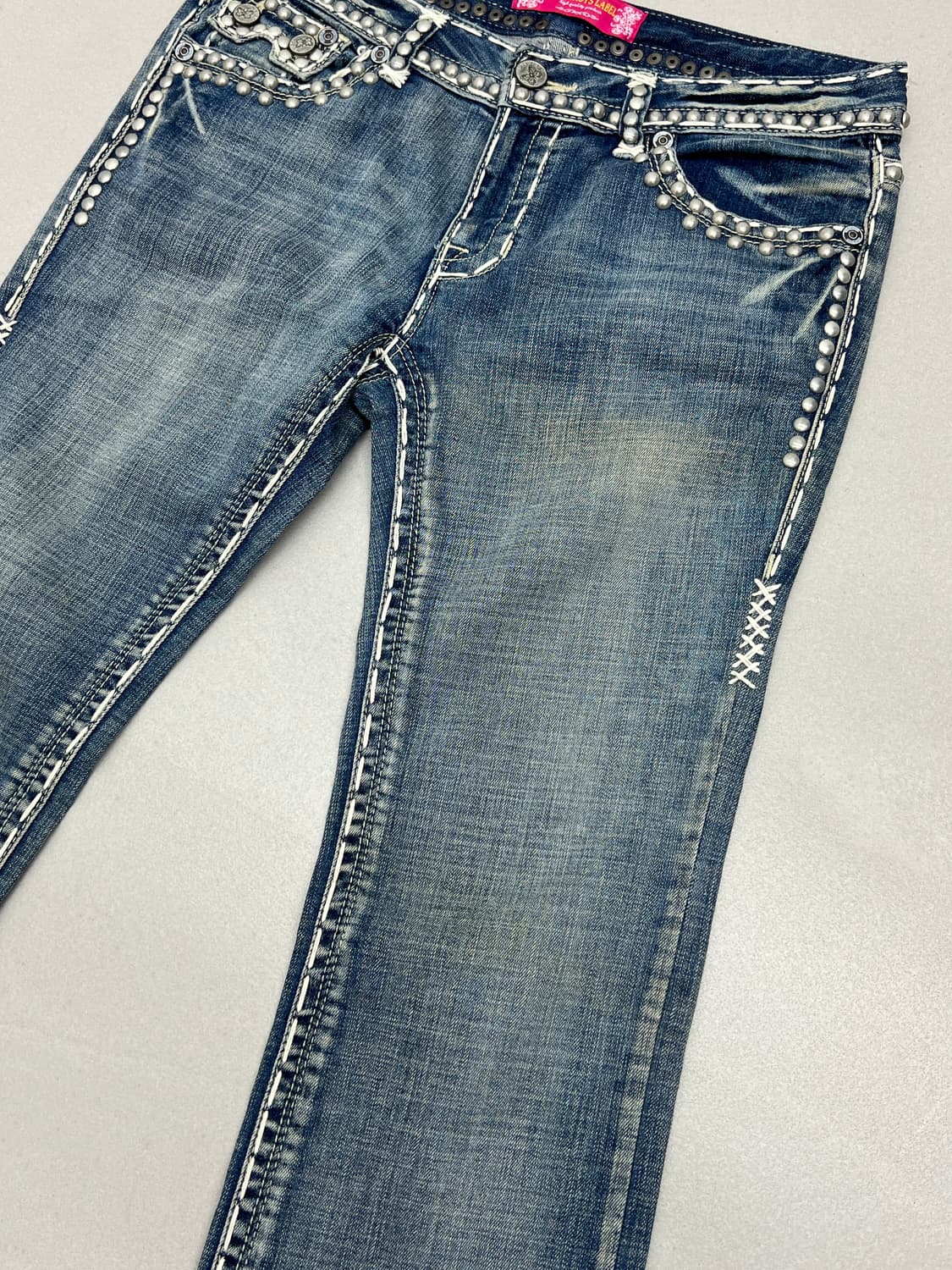CACO JEANS 스터드 데님 카프리 팬츠 상품이미지4