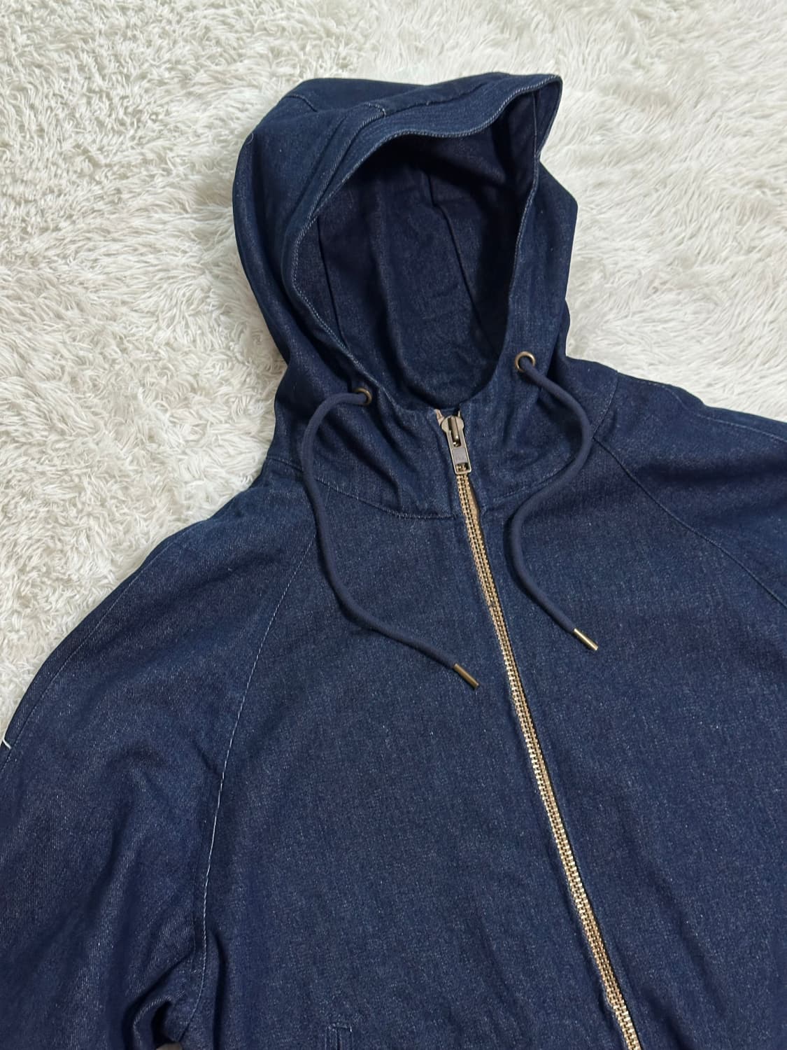 프리즘웍스 데님 후드 집업 M 상품이미지3