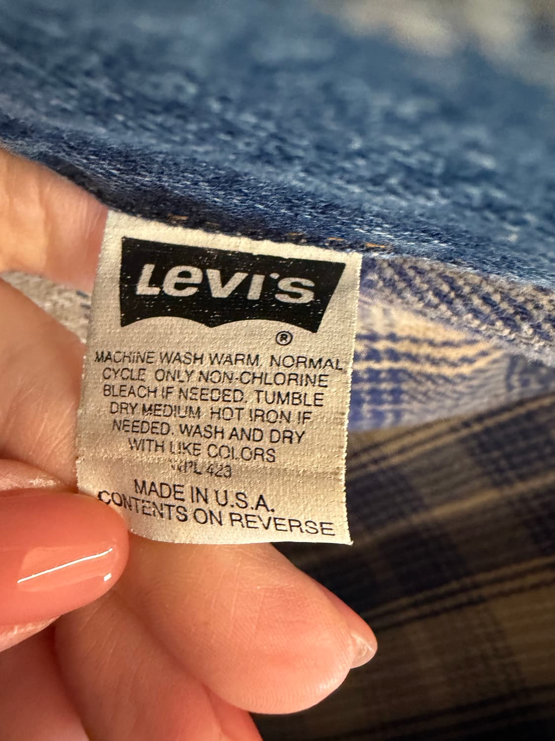 N127. 90s usa 리바이스 청자켓 상품이미지3