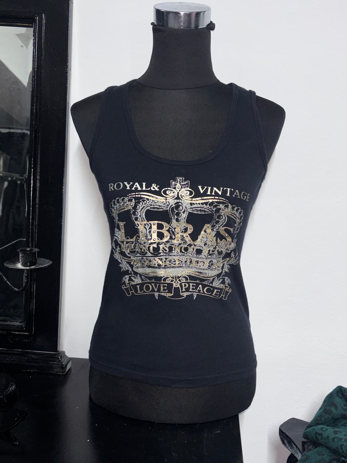 펑크 프린트 민소매 티셔츠 상품이미지2