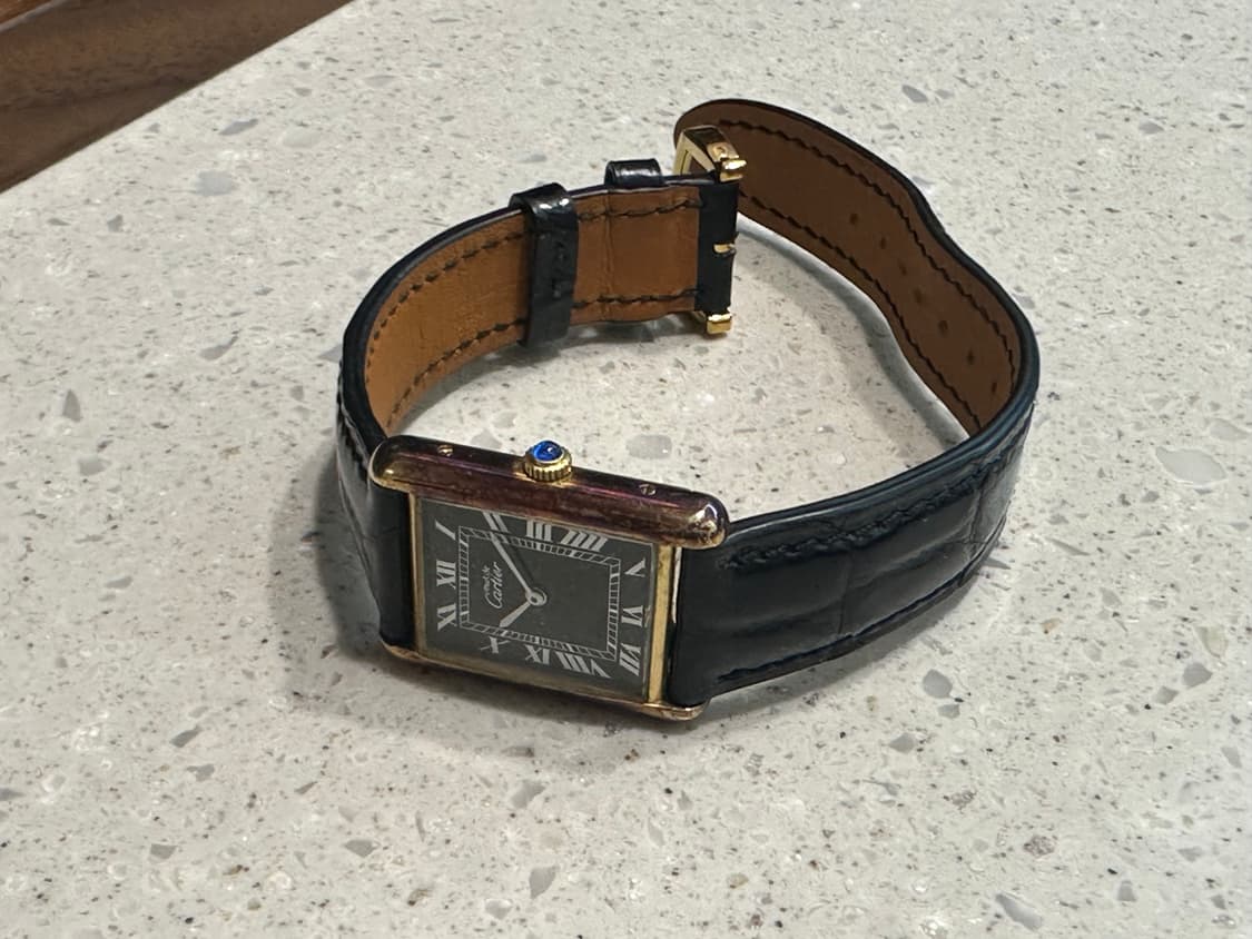 까르띠에 머스트 탱크 블랙 다이얼 lm 상품이미지3