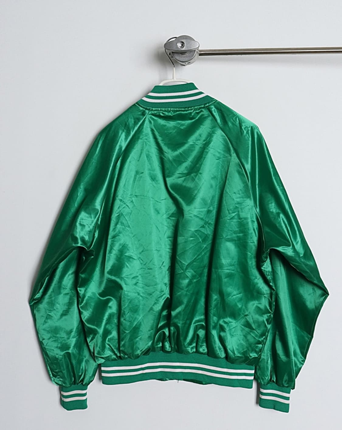 90년대 미국 K-BRAND 새틴 바시티자켓 상품이미지4