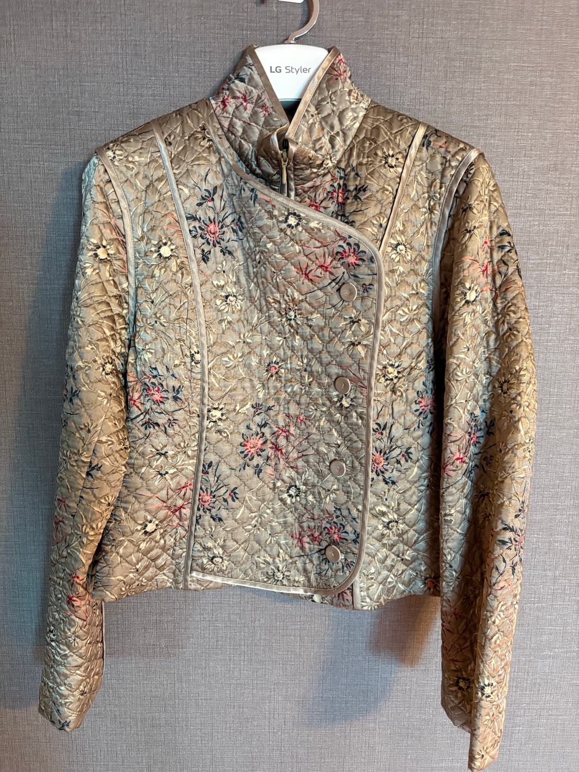 HIROKO BIS 퀼팅 플라워 자켓 상품이미지1