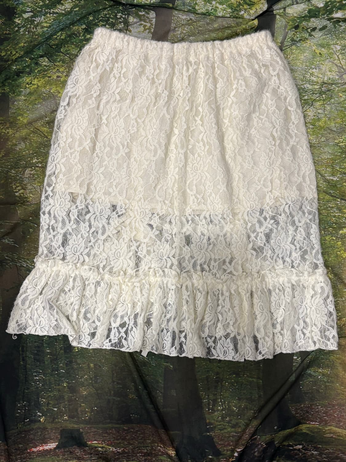 빈티지 레이스 레이어드 치마 상품이미지2