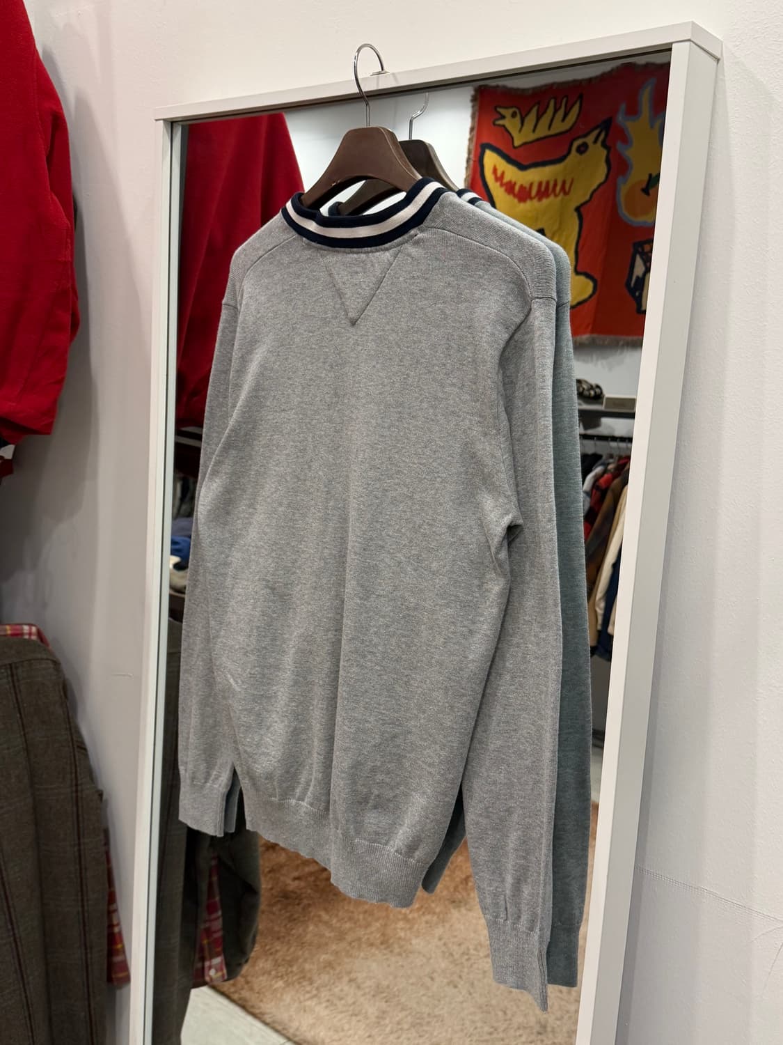 Tommy Hilfiger 타미힐피거 브이넥 코튼 니트 상품이미지5