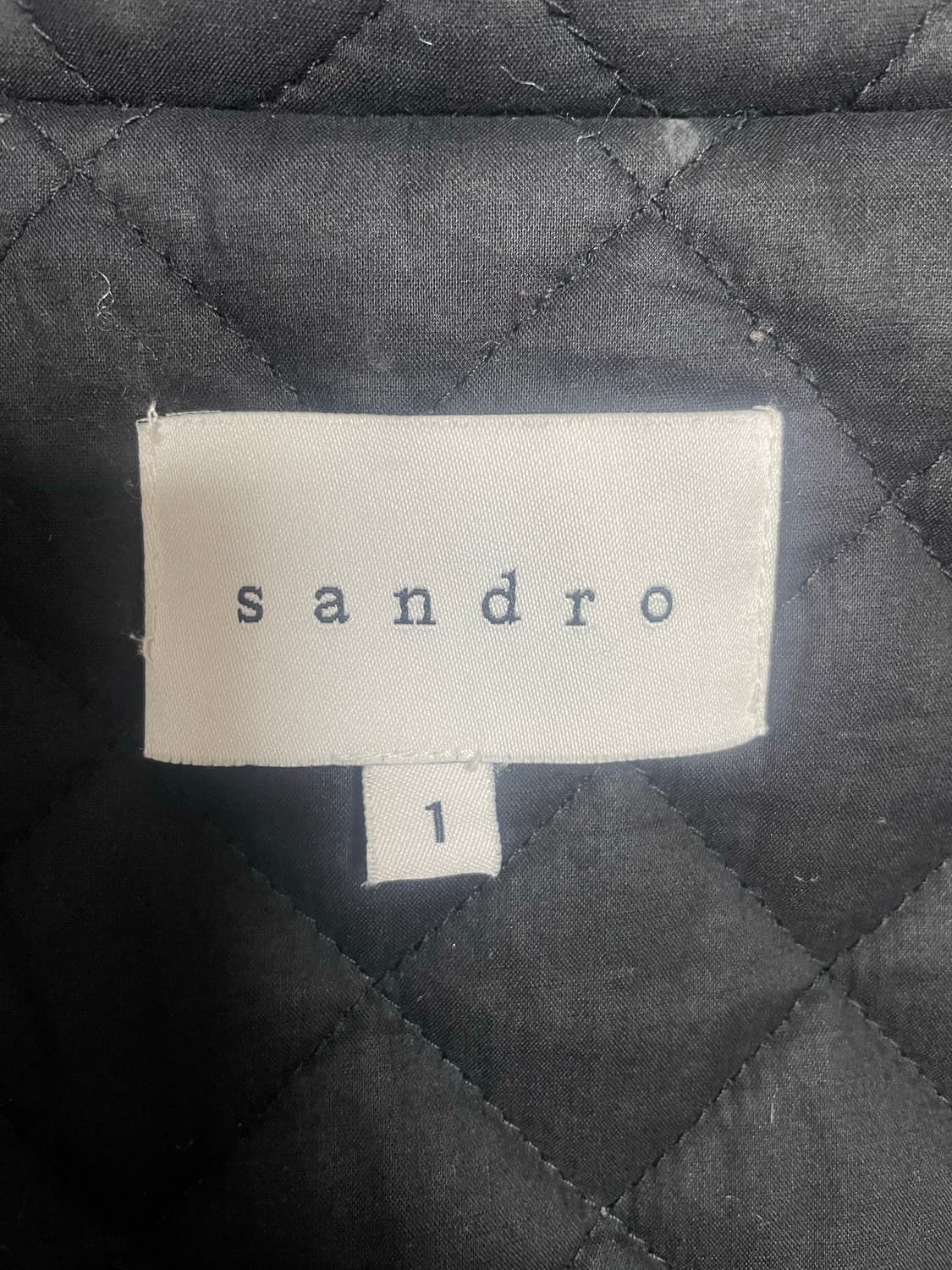 Sandro 블랙 후드 퍼 코트 S 상품이미지5