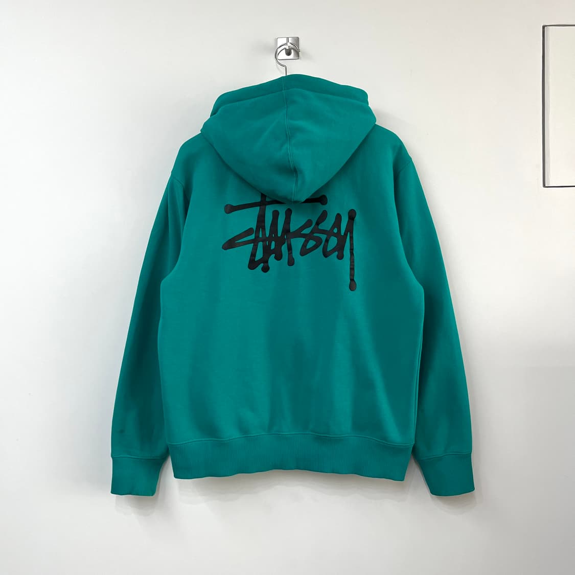 스투시 민트그린 기모안감 베이직 후드집업 상품이미지3