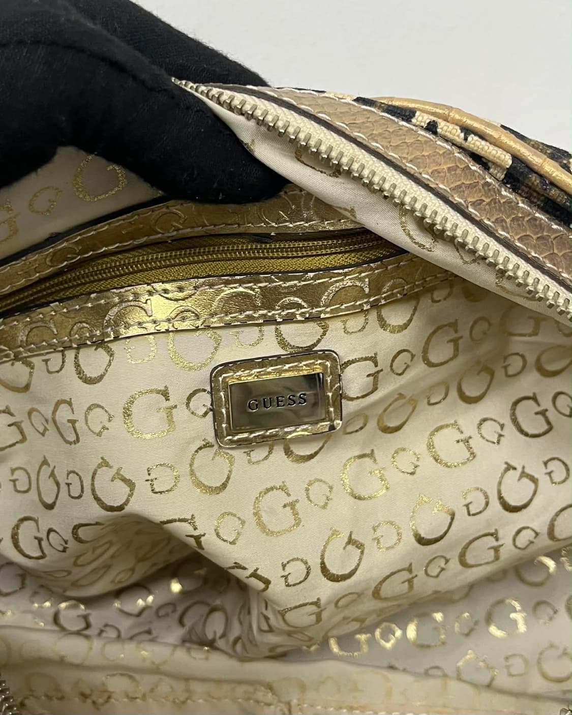 게스 빈티지 레오파드 G버클 체인 토트백 숄더백 상품이미지6