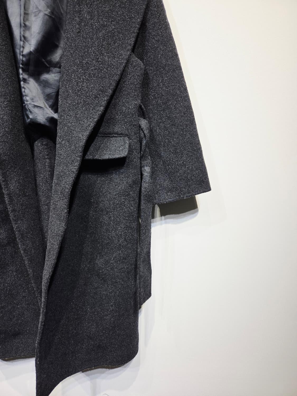 OUR 울 캐시미어 벨티드 롱 코트 상품이미지5