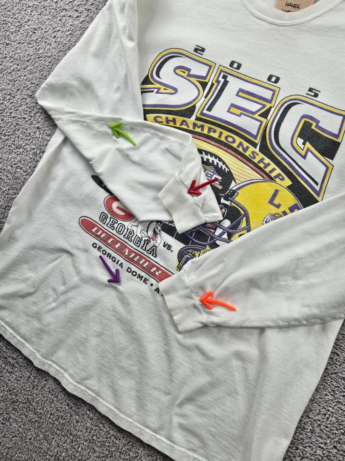 HANES 2005 SEC 챔피언쉽 롱슬리브 ( XL ) / 11123 상품이미지4