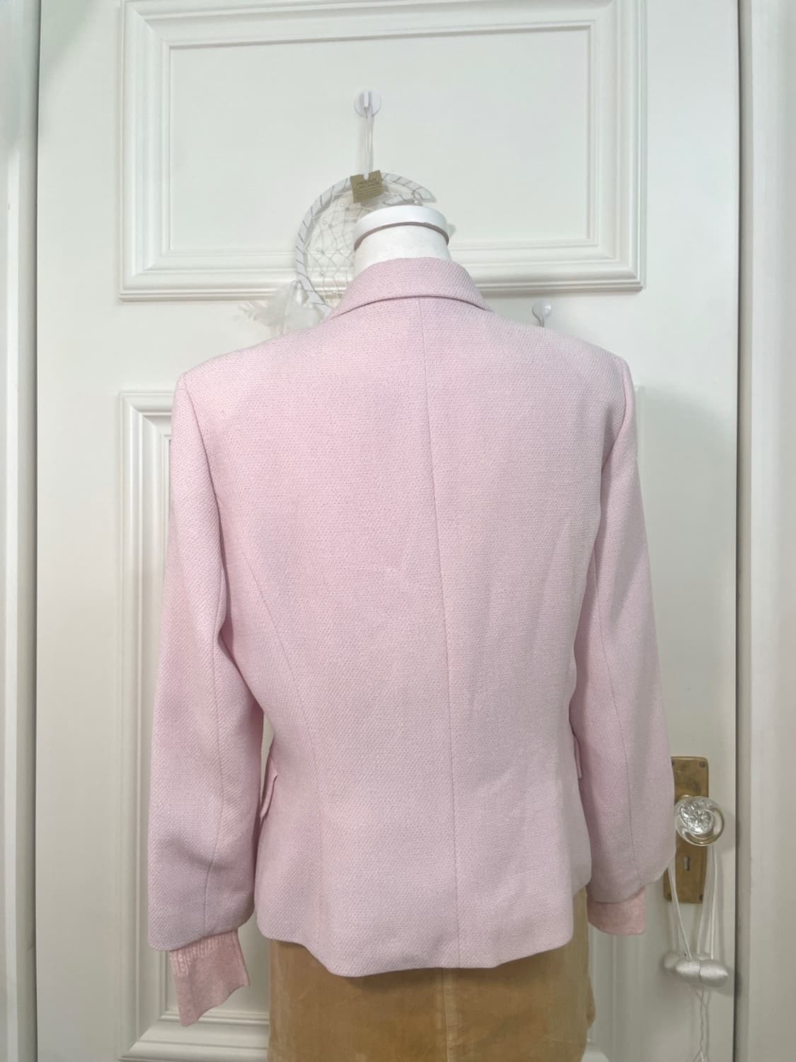pink tweed mood basic spring jacket 상품이미지4