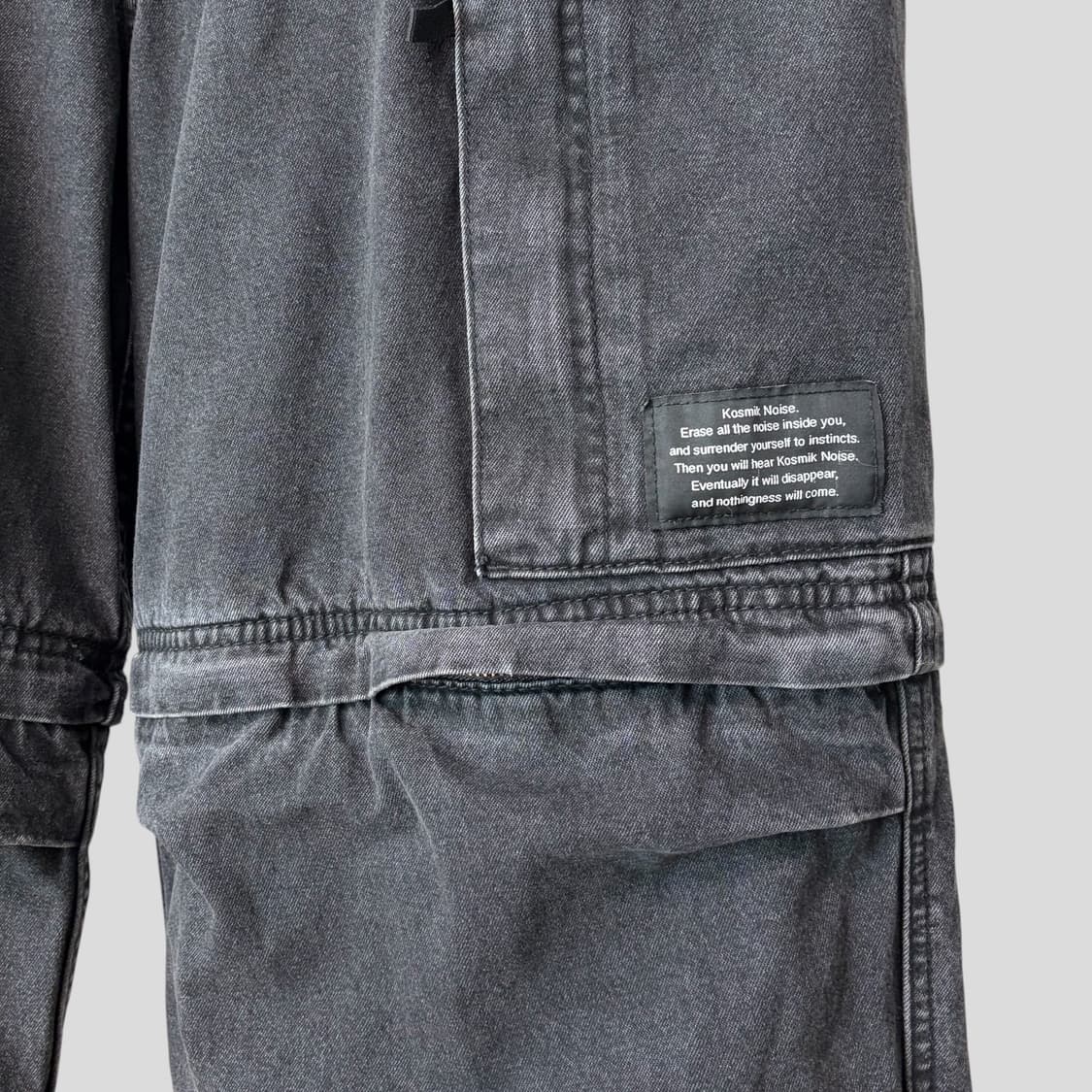 (L)GU 지유 언더커버 데님 컨버터블 와이드 카고 팬츠 상품이미지4