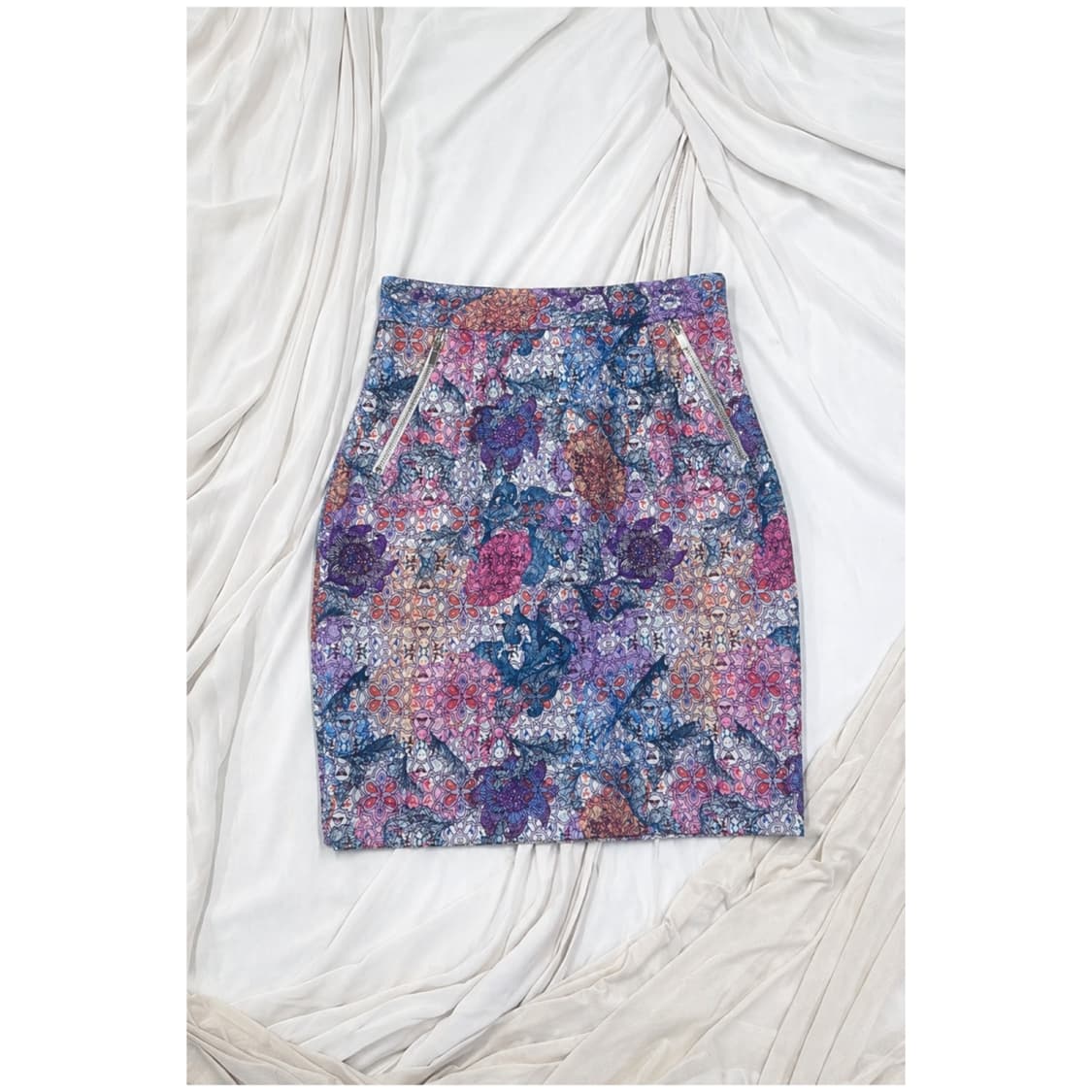 파스텔 톤 유니크 스커트 상품이미지2