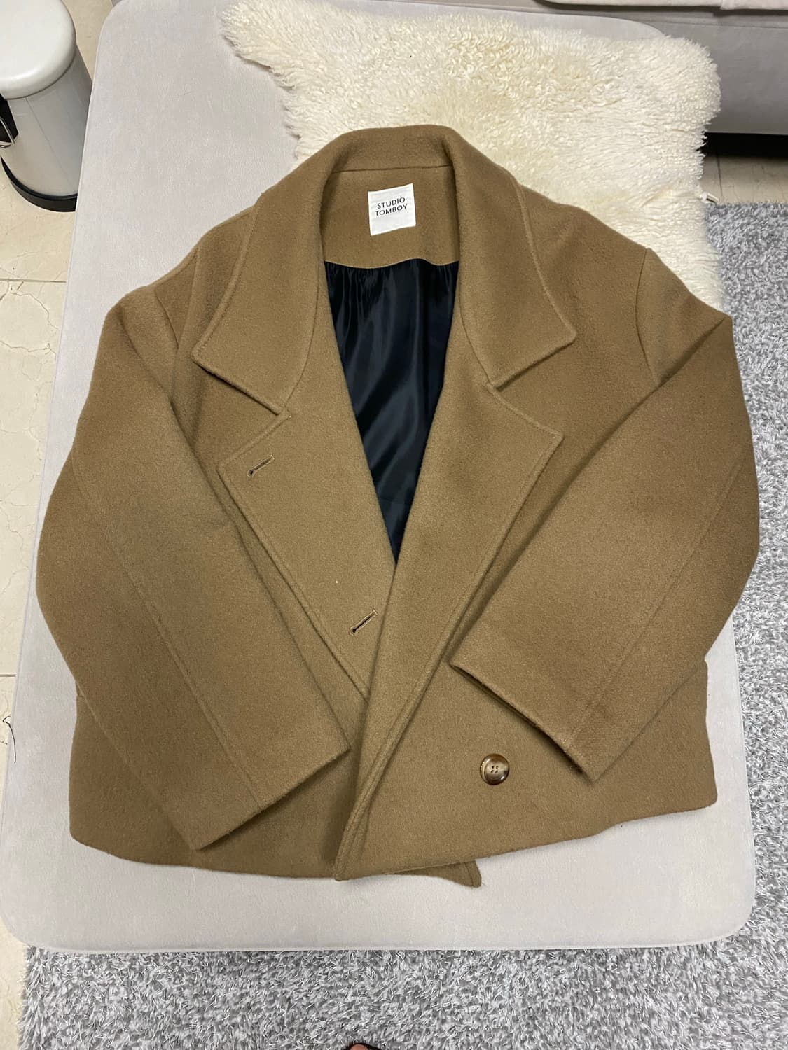 스튜디오 톰보이 숏 모직 자켓 숏 코트 55 상품이미지1