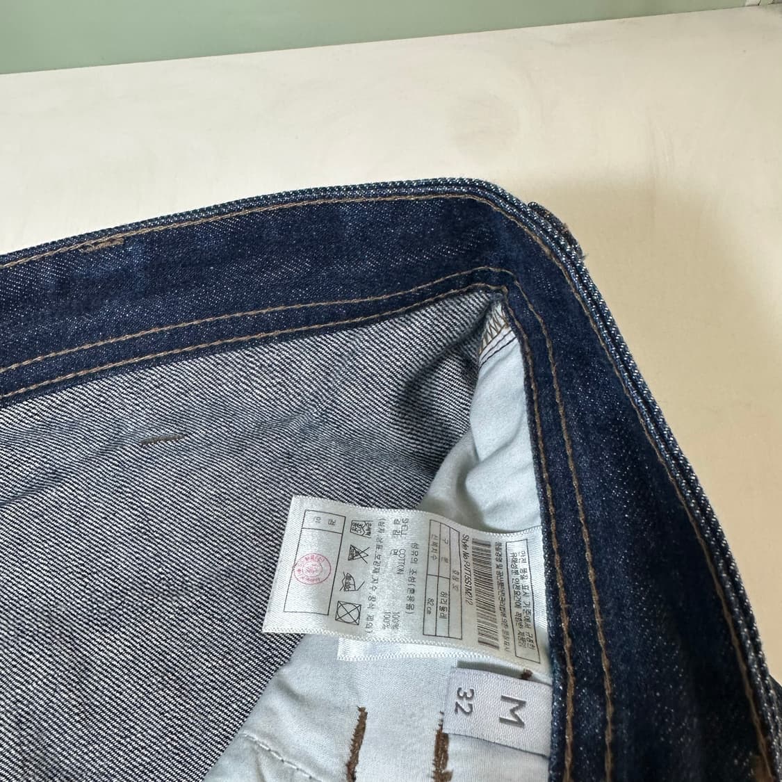 M-L OAM팩토리 X 플랙 세미와이드 카펜더 셀비지 데님팬츠 상품이미지3