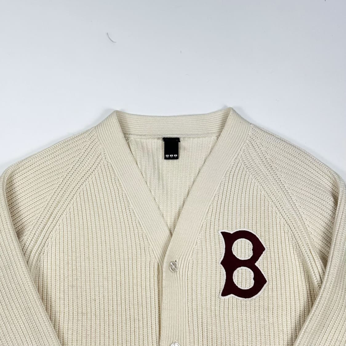 뉴에라 보스턴 레드삭스 아이보리 헤비 가디건 (실측 XXL) 상품이미지1