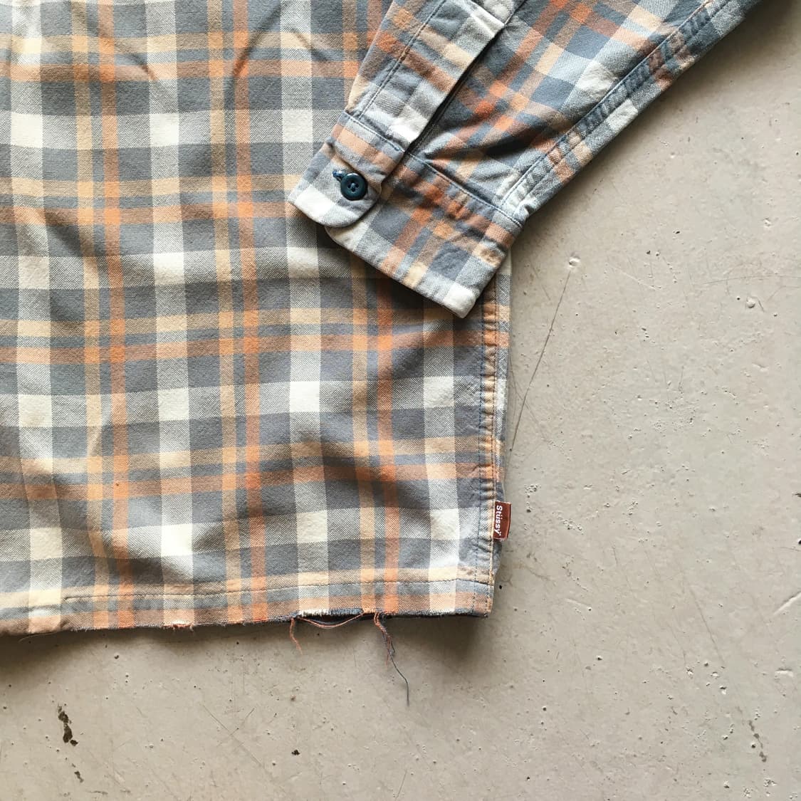 2000’s  Stussy Open Collar Check Shirt 상품이미지4