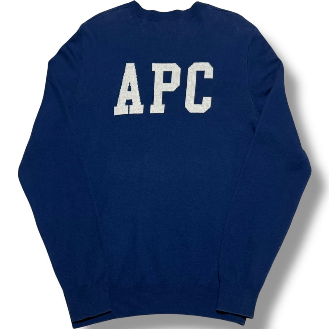 A.P.C. 블루 조슈아 캐시미어 혼방 니트 스웨터 상품이미지1