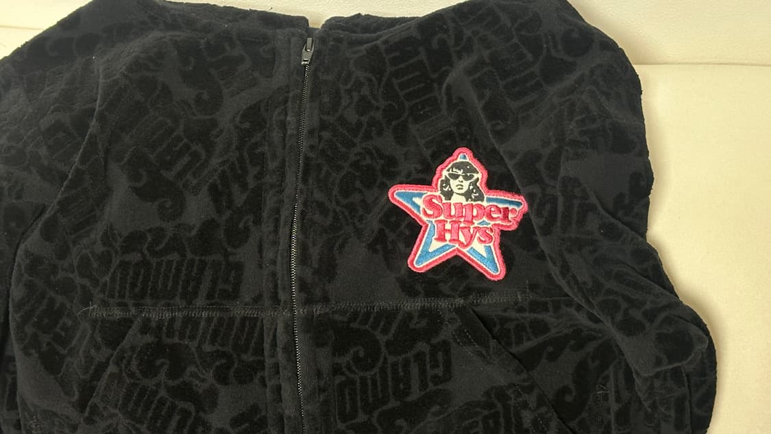 히스테릭 글래머 크롭 후드 집업 상품이미지2