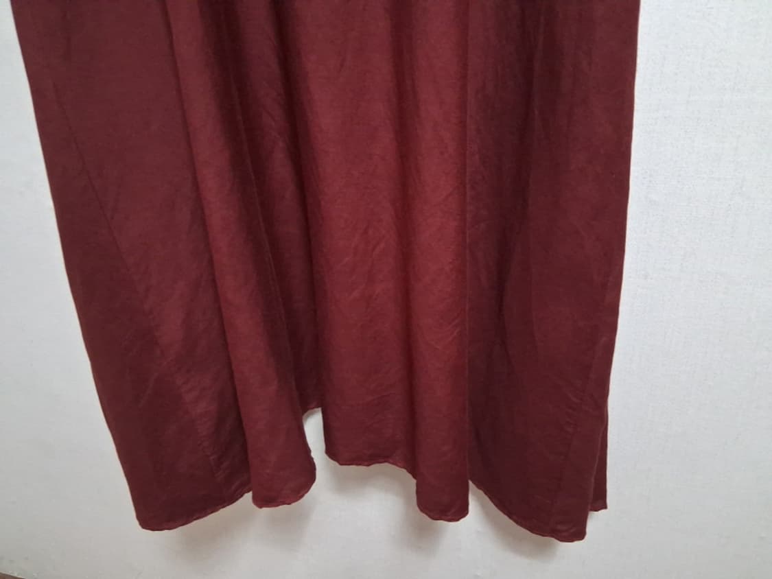 일본수입 DAMA버건디 여리핏 브이넥 버튼 롱원피스 루즈핏 체형커버88
 상품이미지7