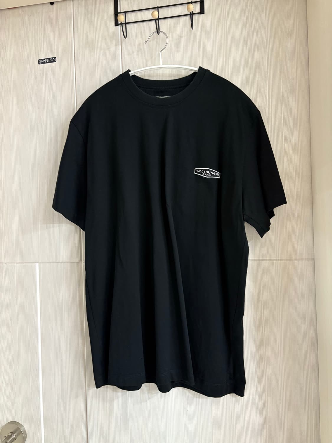 우영미 화이트 백로고 티셔츠 46 상품이미지1