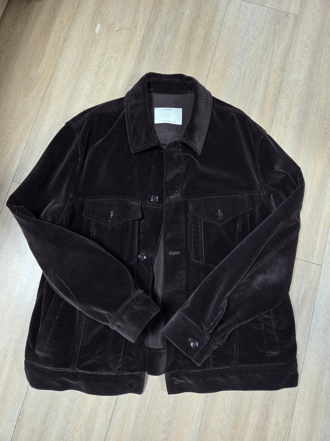 포터리 코듀로이 트러커 다크브라운 상품이미지1