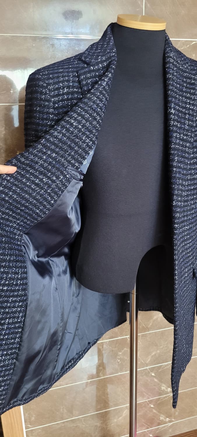 (남성100사이즈) SIEG 지이크 하프 코트(모60) 상품이미지6