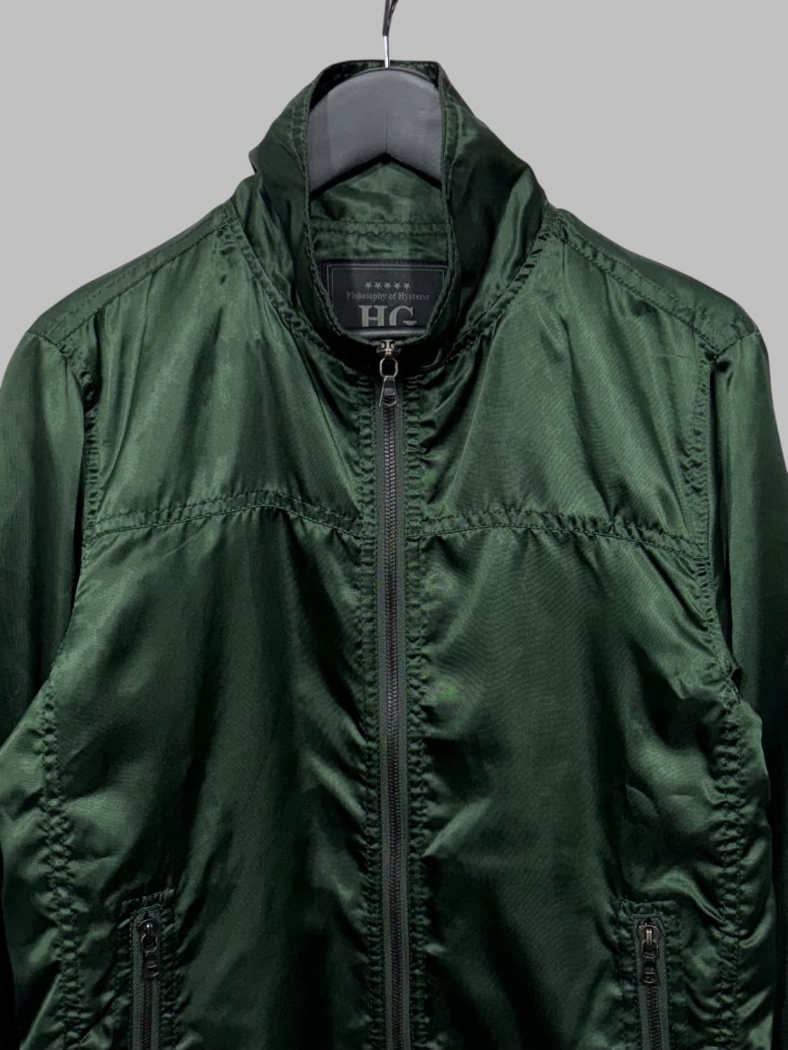 HYSTERIC GLAMOUR satin jacket green  상품이미지6