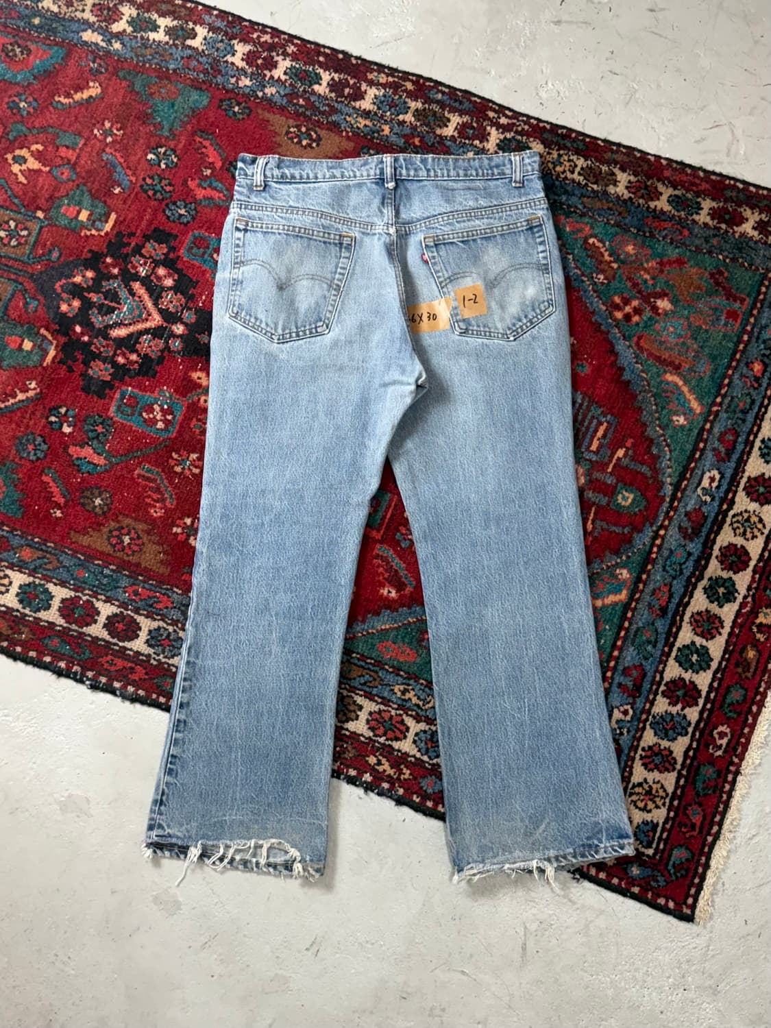 80's USA 빈티지 리바이스 517 체인스티치 상품이미지4