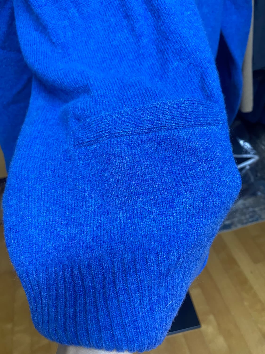 유니클로 램스울 가디건 블루 L 상품이미지6