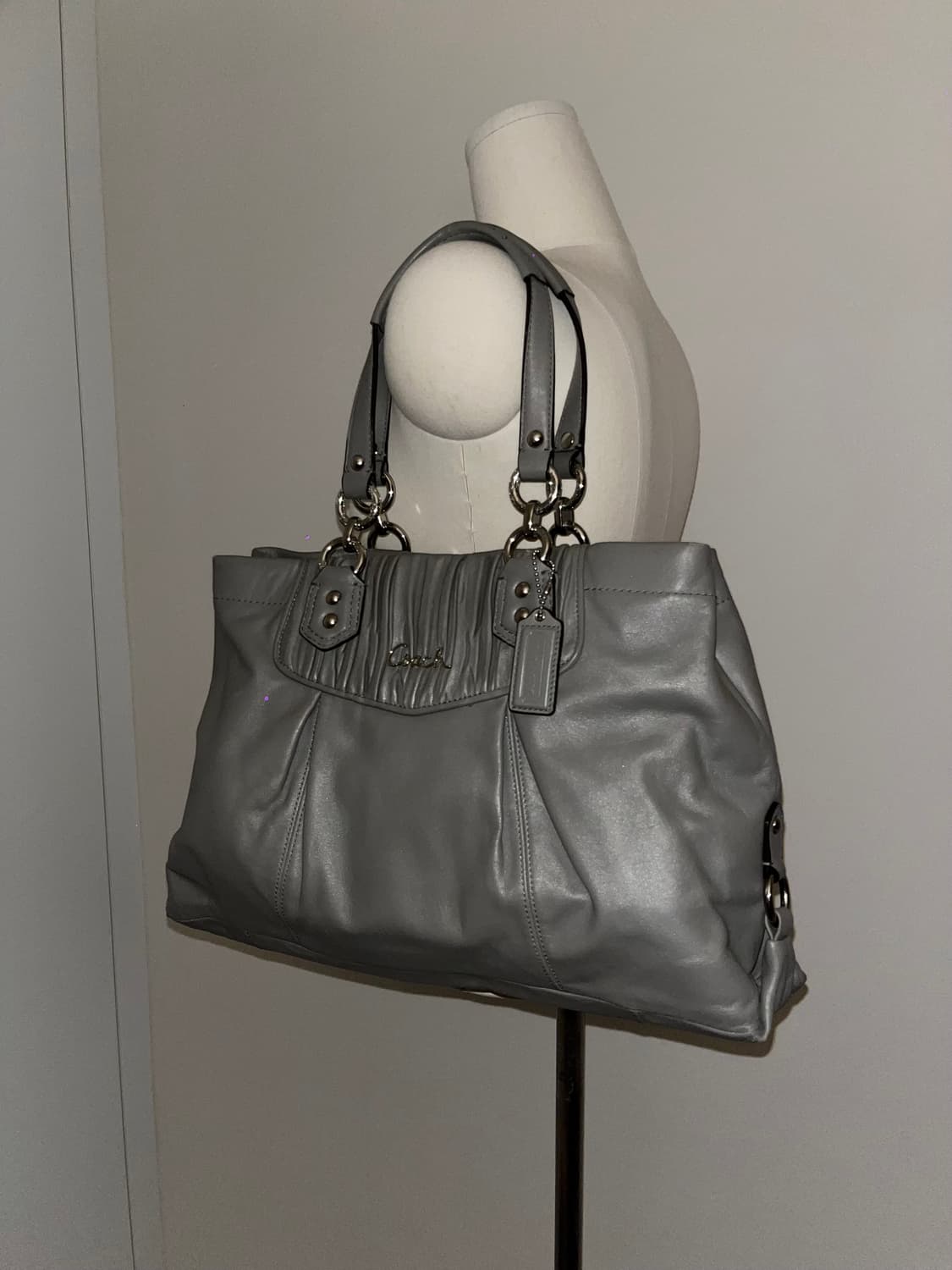 📦90ss Coach Gray shoulder bag 상품이미지2