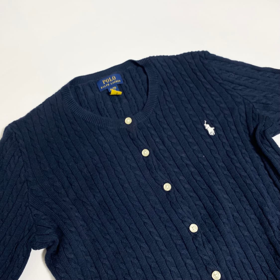 폴로 랄프로렌 케이블 니트 기디건 16 (실측 xs) 상품이미지4