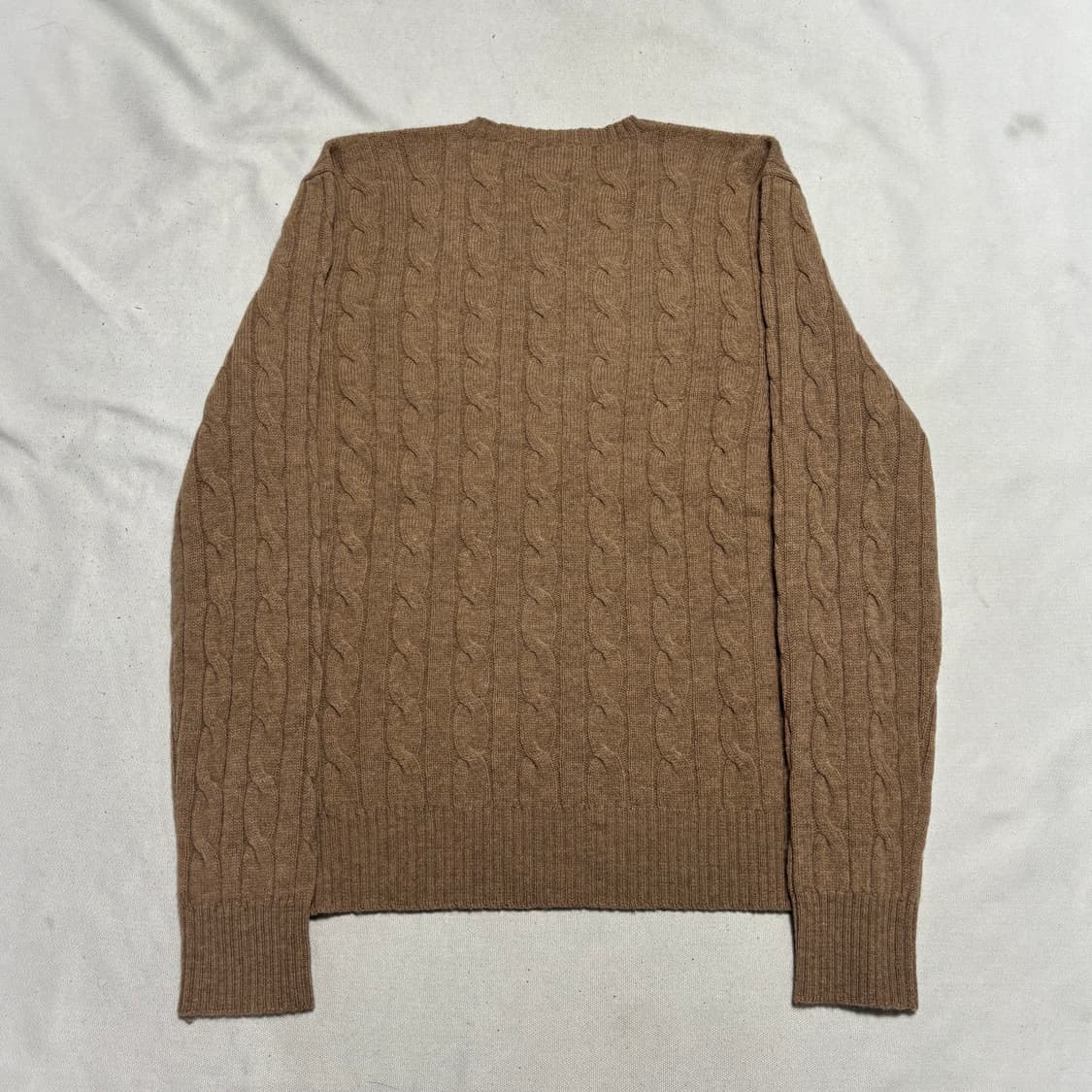 XL 폴로랄프로렌 버건디 포니 램스울 케이블 니트 상품이미지3