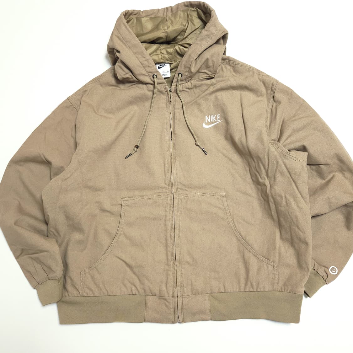 나이키 그래픽 캔버스 후드집 워크 자켓 베이지 상품이미지2