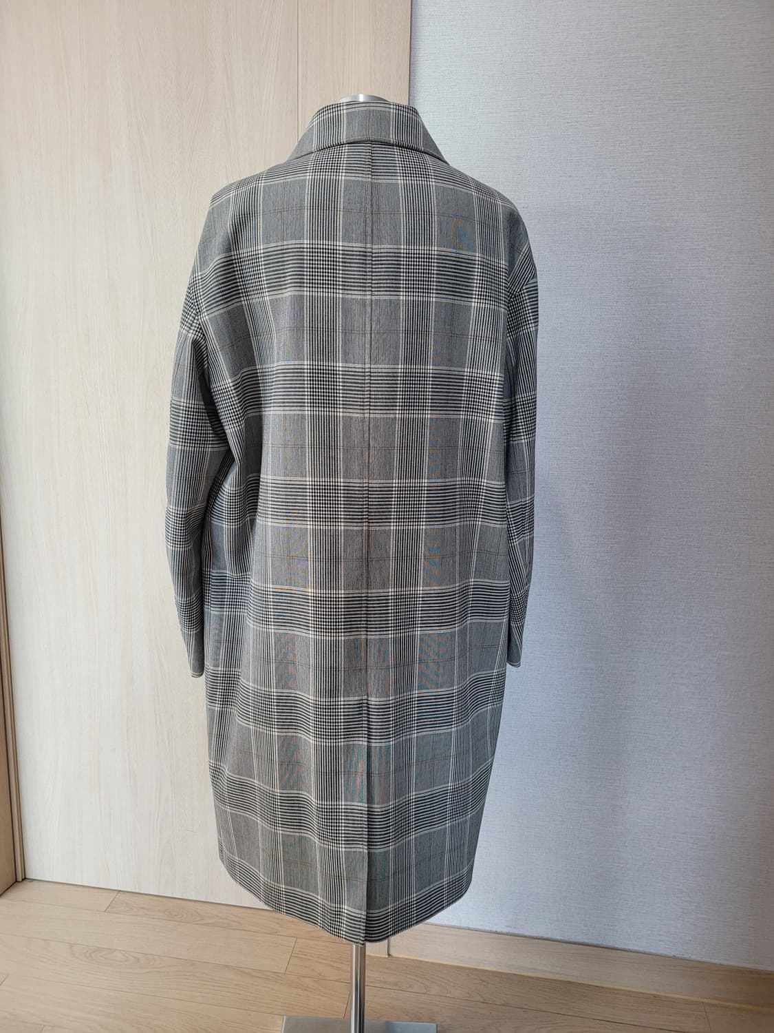 스파오포맨 SPAO for Men 체크 맥코트 그레이 상품이미지5