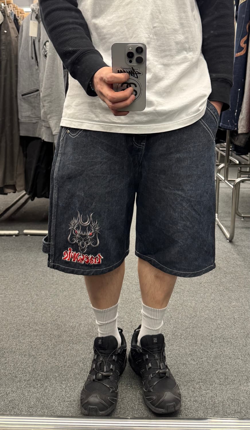 33) 아메리칸 빈티지 스트릿 힙합팬츠 카펜터 워크팬츠 반바지 데님 상품이미지1