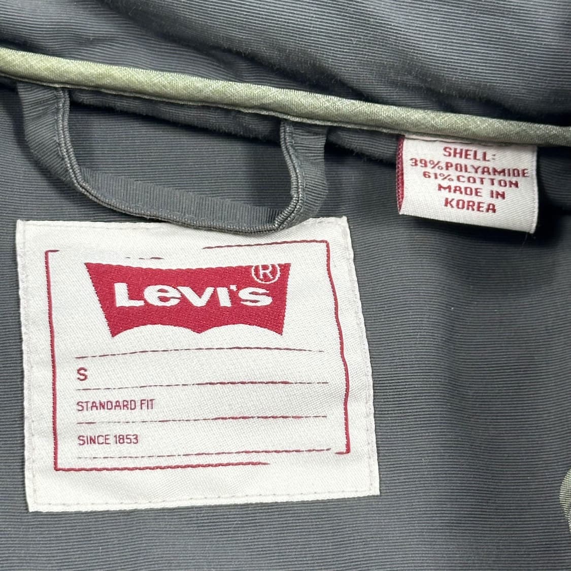 리바이스 오리지널 차콜 사파리 자켓 (S) 상품이미지5