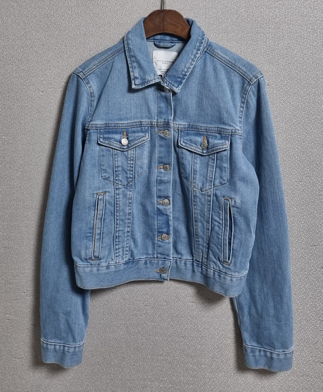 S ) ZARA 자라 데님자켓 청자켓 상품이미지1